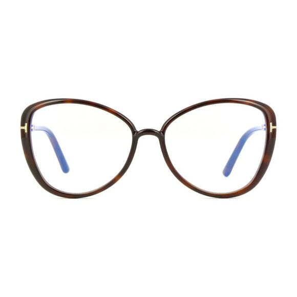 NEW TOM FORD FT5907-B/S 052 EYEGLASSES TF5907-B 052 DARK HAVANA WOMEN BUTTERFLY - Picture 2 of 3